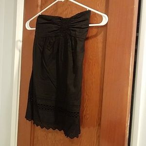 Tube top with Eyelet Detail